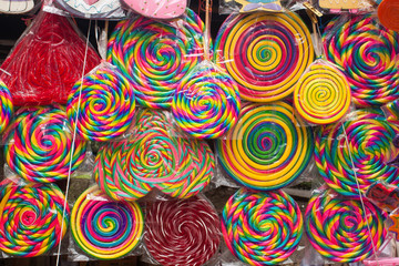 Colorful lollipops