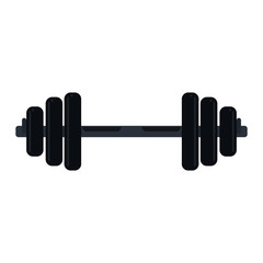 gym dumbbell symbol isolated