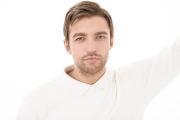 Fototapeta premium man in white