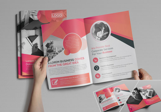 Gradient Bifold Brochure Layout