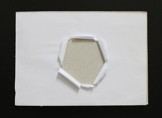 pieces of torn paper texture background, copy space.