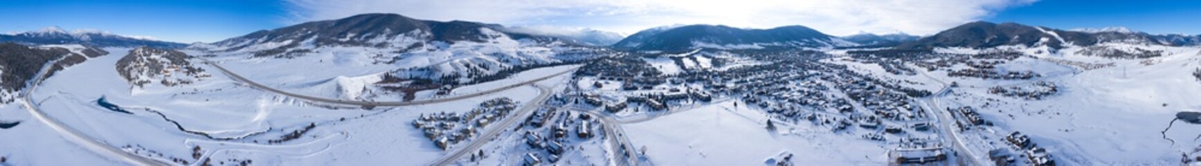 DIllon Siverthorne Colorado 360 Aerial Panoramic View