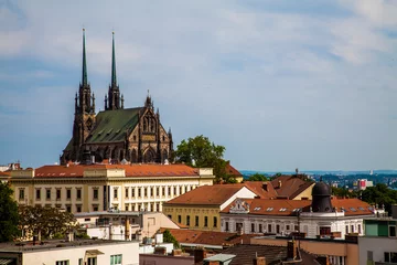 Deurstickers Beautiful view of the city of Brno (Czech Republic) © igor_zubkov