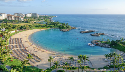 Tropical beach in Hawaii