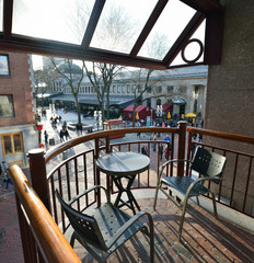 Naklejka premium Faneuil Hall and Quincy Market in Early Spring