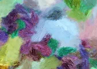 Modern painting wall art decor. Abstract drawing background. Design artwork. Brush strokes on canvas. Artistic pattern. Creative fashion print. Good as psychedelic poster. Surreal graphic abstraction.