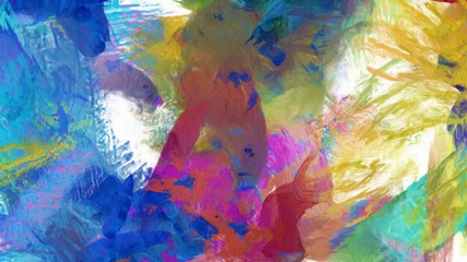 Modern painting wall art decor. Abstract drawing background. Design artwork. Brush strokes on canvas. Artistic pattern. Creative fashion print. Good as psychedelic poster. Surreal graphic abstraction. © Avgustus