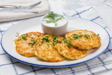 Fried potato pancakes