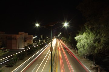 Fototapeta na wymiar Carretera de luces