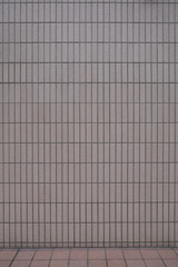 An empty tiled wall