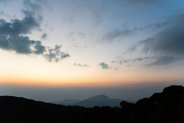 Beautiful sunset background.