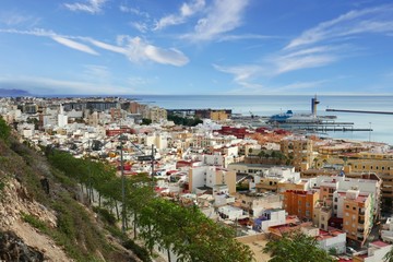 Impressionen aus der Stadt Almería, Spanien