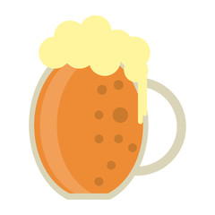 Beer cold cup isolated