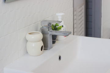 Sinks in coffee shops