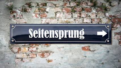 Schild 390 - Seitensprung