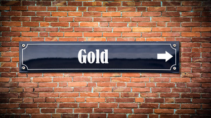 Schild 404 - Gold