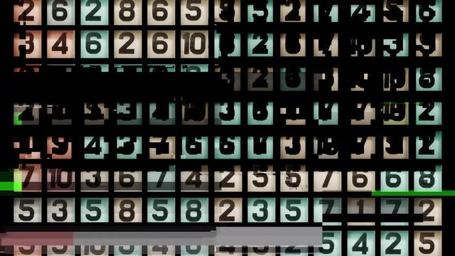 numbers code information clock counting