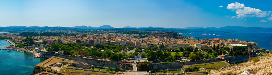 Kerkira town panorama, Corfu, Greece