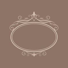 Vintage swirl blank badge