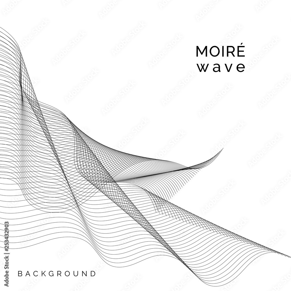 Wall mural Moiré pattern background