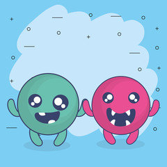 emoticons faces with crazy teeth couple characters