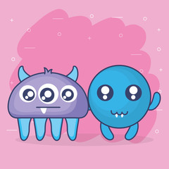 crazy monsters comic characters