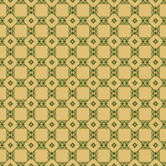 Modern Decorative Seamless Abstract Geometric Pattern. Vector Colored Illustration. Paper For Scrapbook. Green olive color