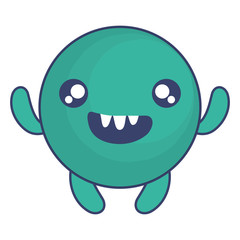 emoticon face with crazy teeth