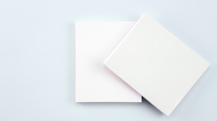 business white paper card on white background