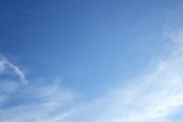 white cloud on clear blue sky background
