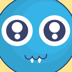 emoticon face with crazy teeth