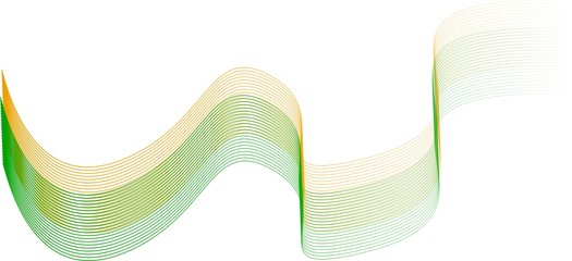 line curve isolated on white