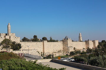 Obraz premium Israel, Jerusalem, Tel Aviv