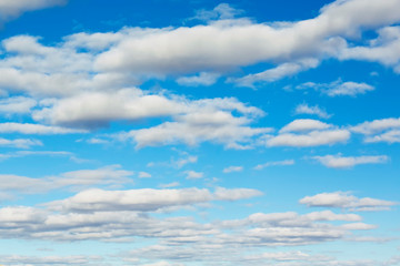 Obraz premium Blue sky background with clouds .