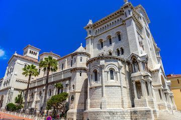 Fototapeta na wymiar Saint Nicholas Cathedral, Fontvielle, Monte-Carlo, Monaco, Cote