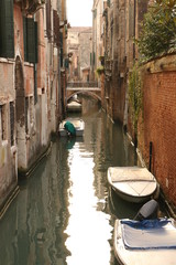 Small Canal with Boats