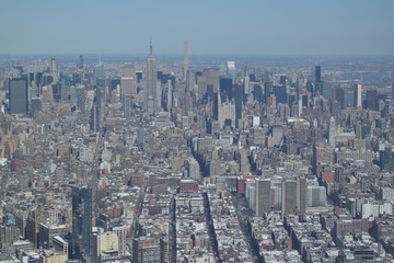 aerial view of manhattan