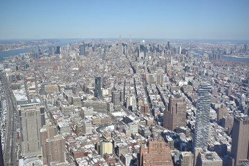 aerial view of new york city