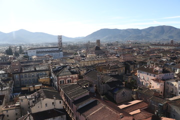 aerial view of old city