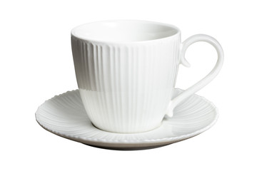 White mug  isolated on white background.