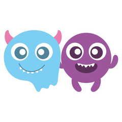 crazy monsters couple comic characters