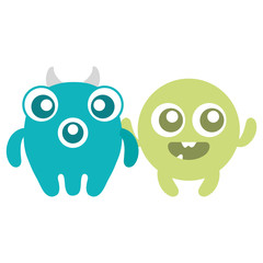 crazy monsters couple comic characters