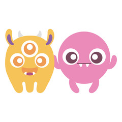 crazy monsters couple comic characters