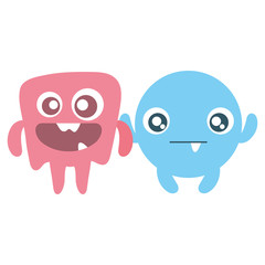 crazy monsters couple comic characters