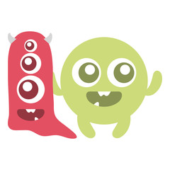 crazy monsters couple comic characters