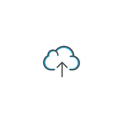 Cloud Computing icon design. Essential icon vector illustration