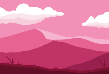 mountains landscape scene icon