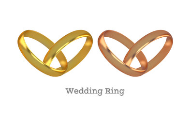Golden Wedding Rings