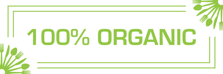 Organic Hundred Percent Spoon Fork Knife Corners Horizontal 17684