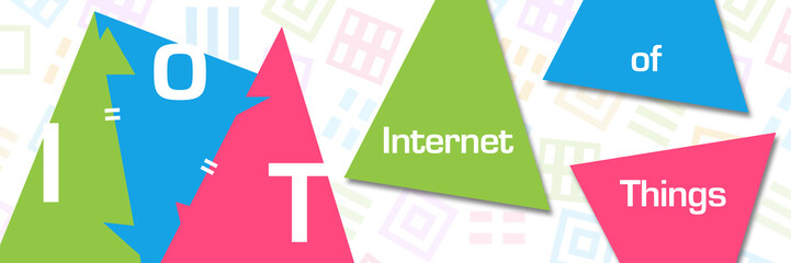 IoT - Internet Of Things Colorful Triangle Horizontal 